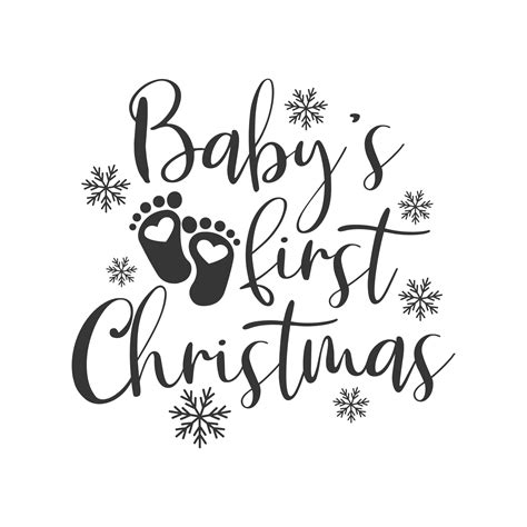 Download Baby's First Christmas SVG Bundle Silhouette